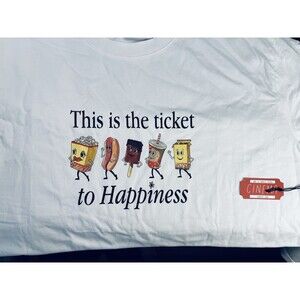 Samii Ryan X AMC Size XL This Is The Ticket To Happiness T Shirt NWT
